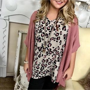 NWT Bluheaven Mauve Cardigan Size Small